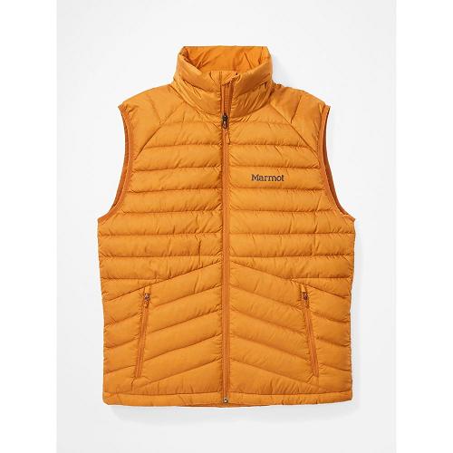 Marmot Highlander Jackets - Mens Vest Yellow CA9427561 Canada